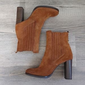 Geox Salice Suede Heeled Ankle Boots